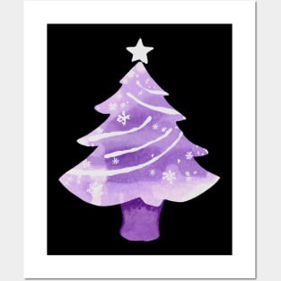 Purple Christmas Posters and Art